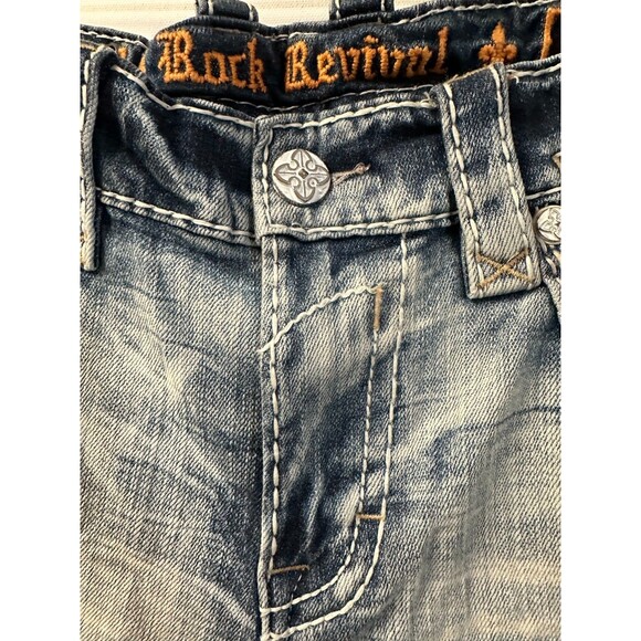 NWOT ROCK REVIVAL MEN'S SHORTS JEAN SHORTS 34 , 36,40  ASHER Stretch - Picture 8 of 14